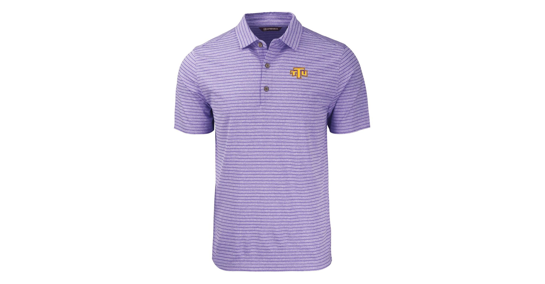 NCAA Tennessee Tech Golden Eagles Forge Eco ed Stripe Stretch Recycled Polo