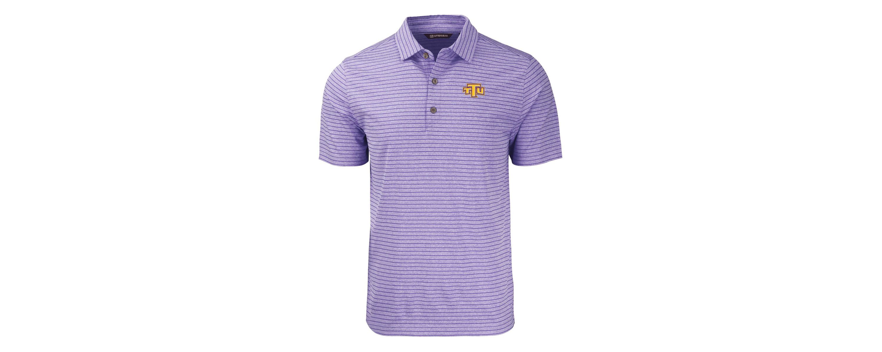 NCAA Tennessee Tech Golden Eagles Forge Eco ed Stripe Stretch Recycled Polo