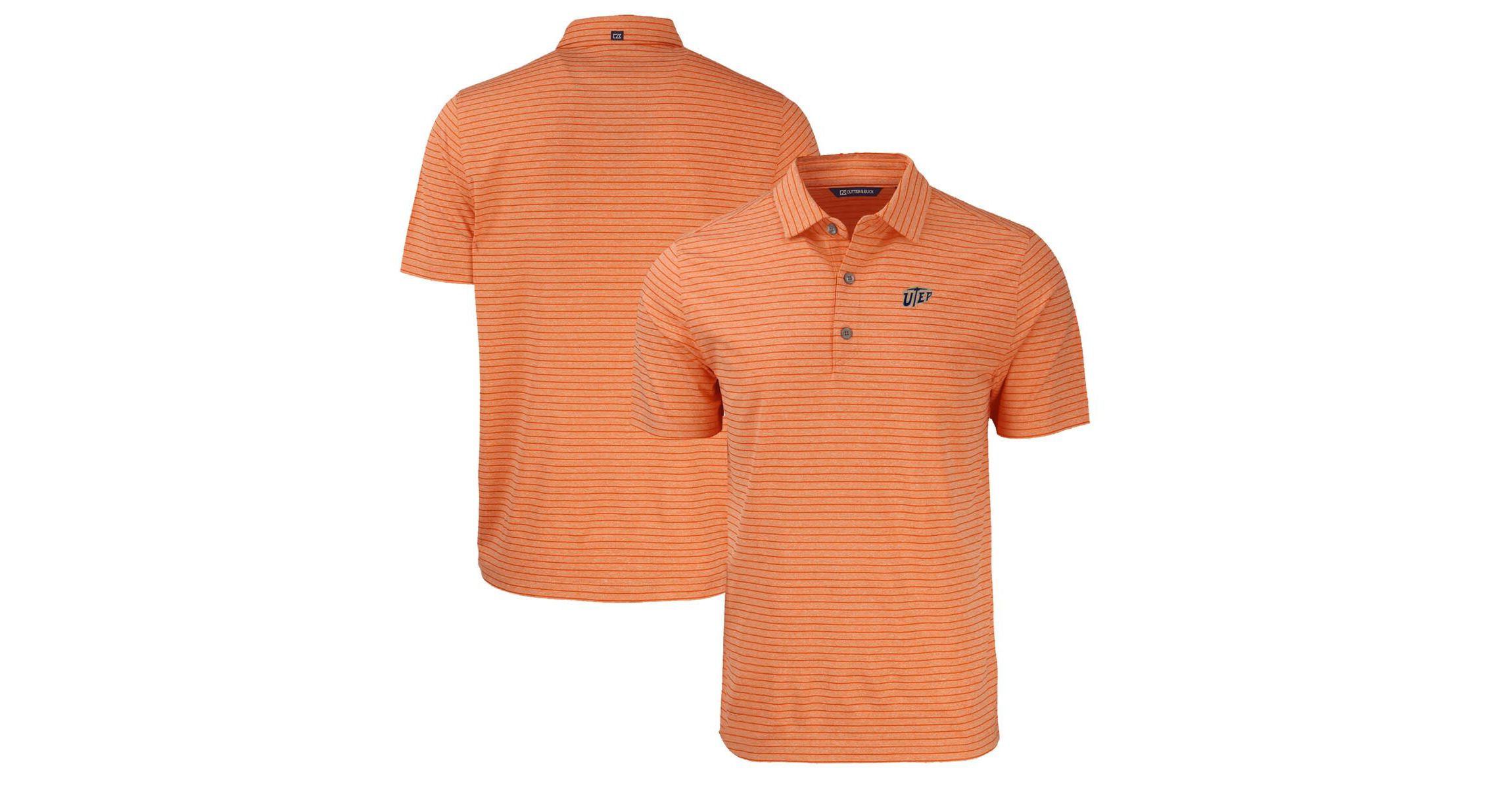 NCAA UTEP Miners Forge Eco ed Stripe Stretch Recycled Polo