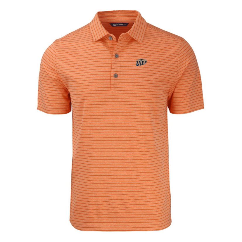 NCAA UTEP Miners Forge Eco ed Stripe Stretch Recycled Polo