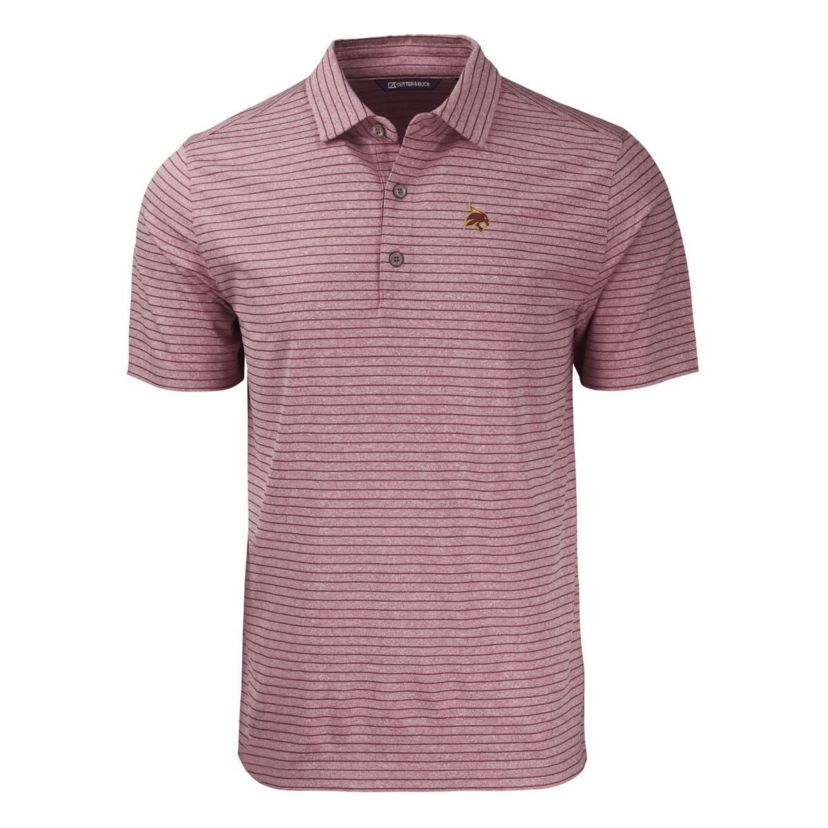 NCAA Texas State Bobcats Forge Eco ed Stripe Stretch Recycled Polo