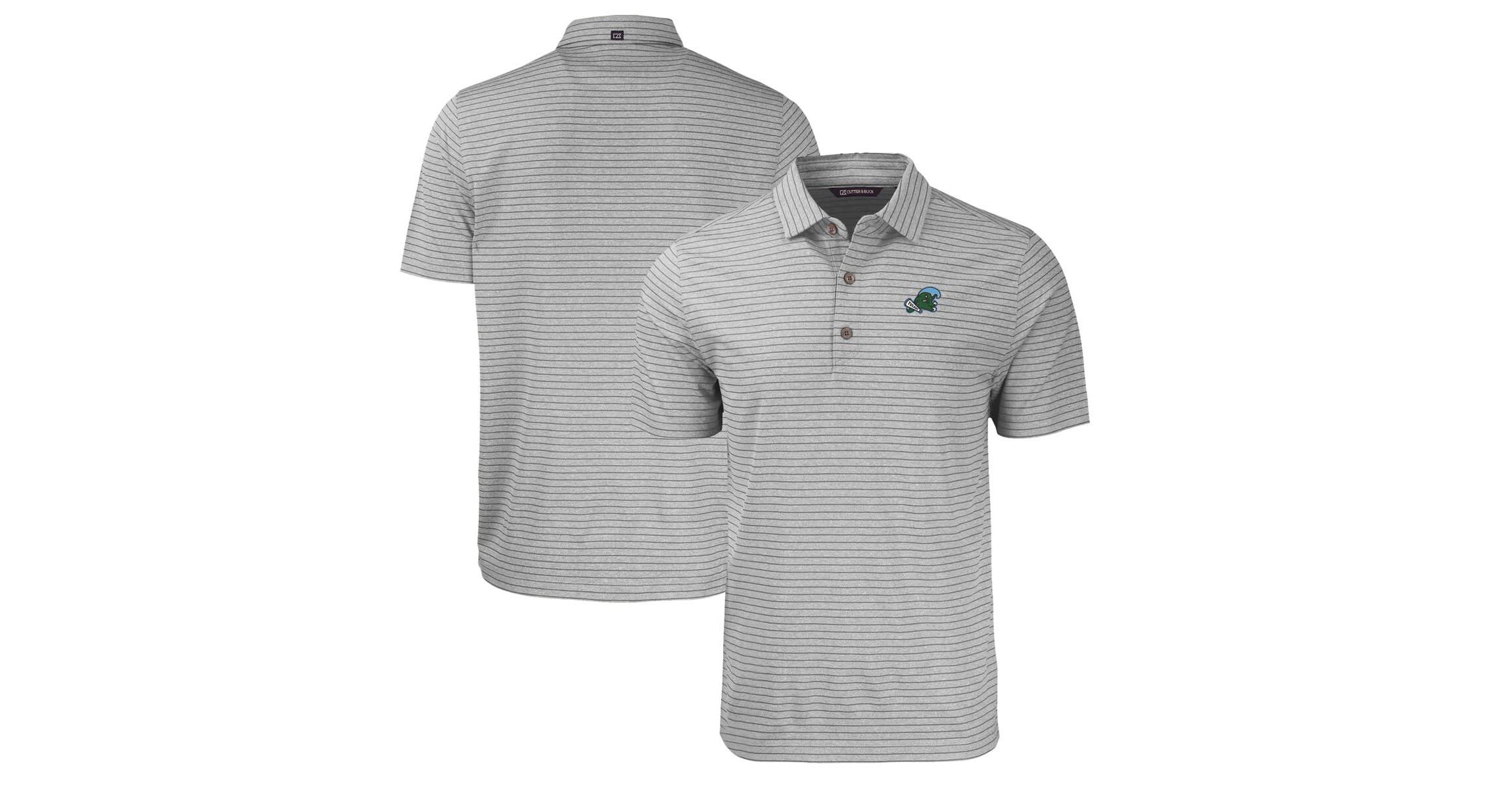 Tulane Green Wave NCAA Tulane Wave Forge Eco ed Stripe Stretch Recycled Polo