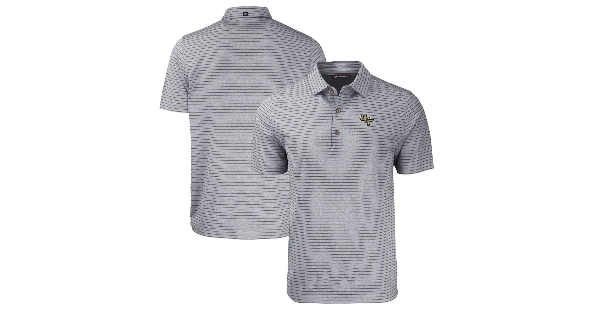 NCAA UCF Knights Forge Eco ed Stripe Stretch Recycled Polo