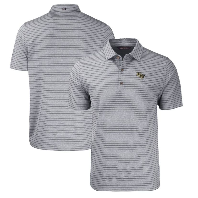 NCAA UCF Knights Forge Eco ed Stripe Stretch Recycled Polo