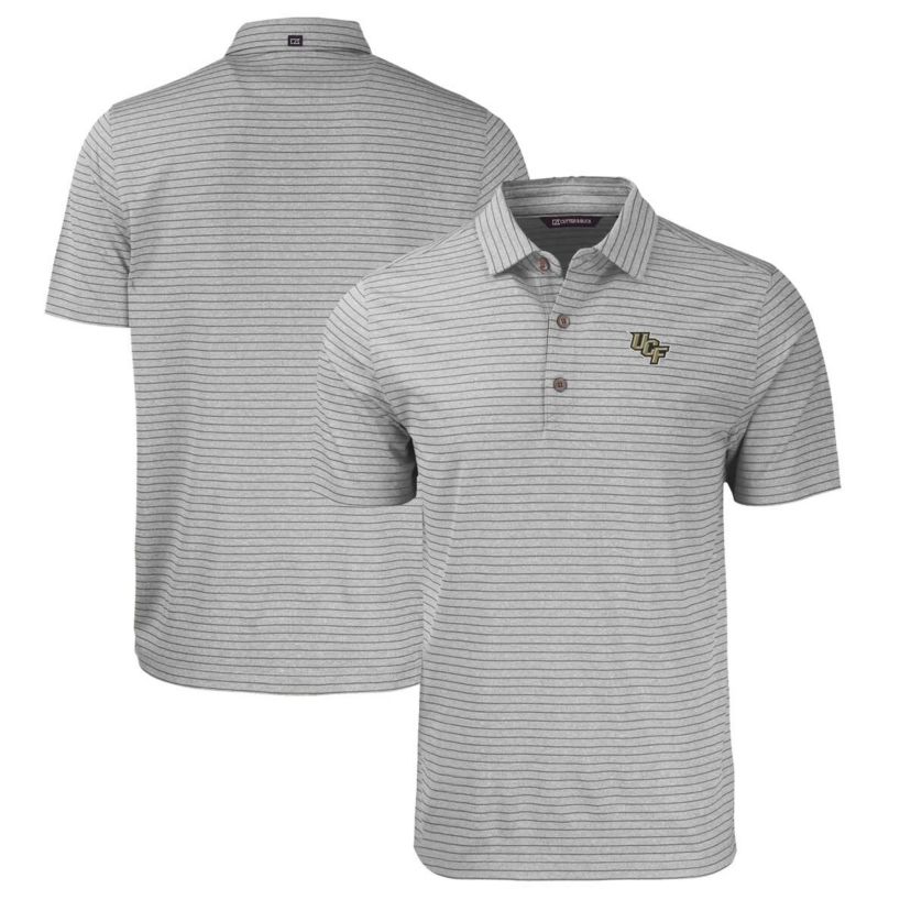 NCAA UCF Knights Forge Eco ed Stripe Stretch Recycled Polo