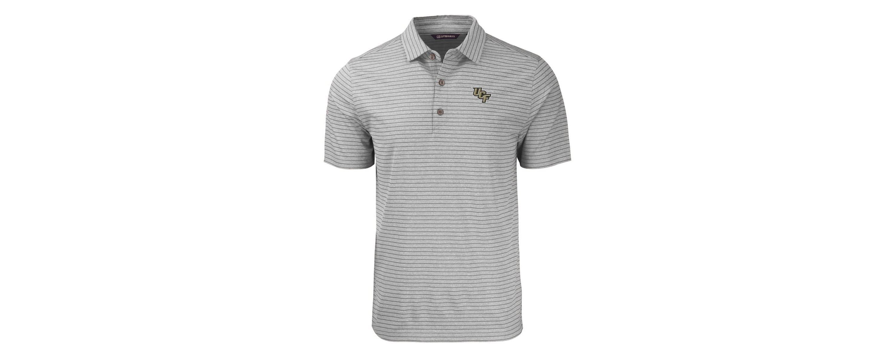 NCAA UCF Knights Forge Eco ed Stripe Stretch Recycled Polo