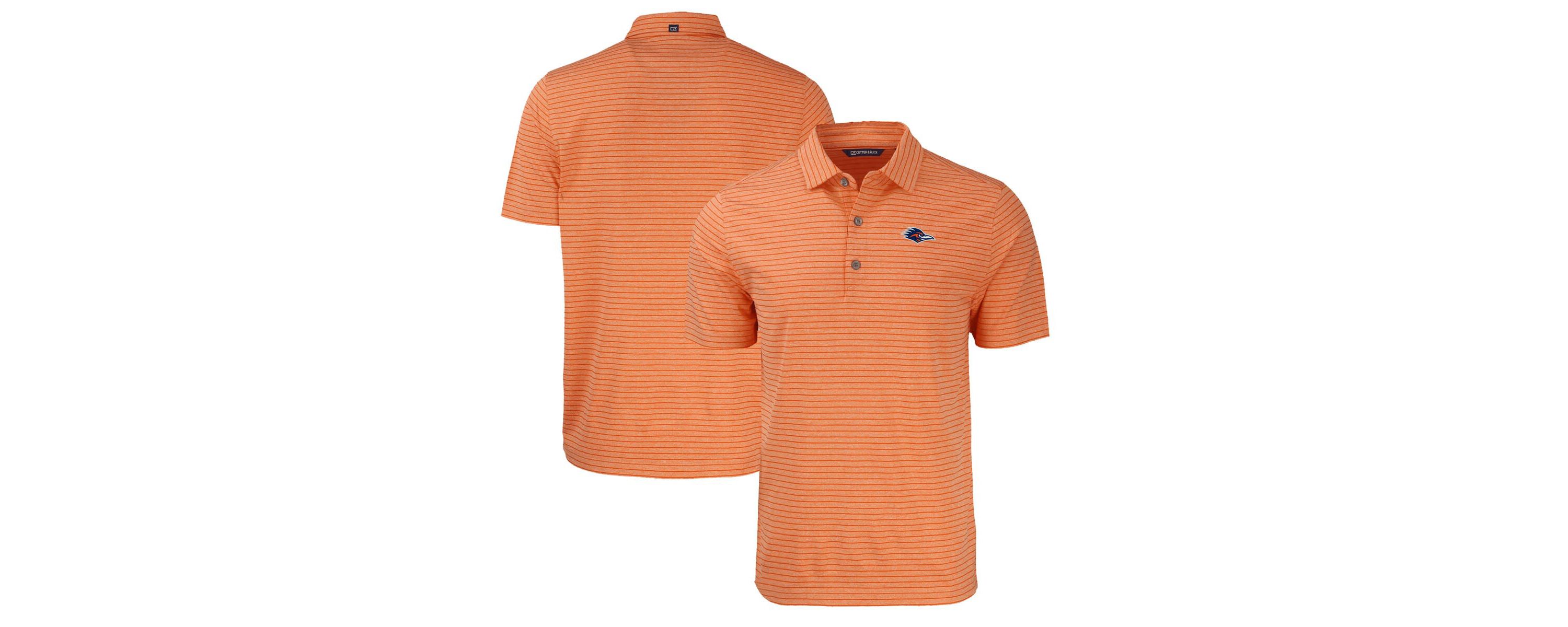 NCAA UTSA Roadrunners Forge Eco ed Stripe Stretch Recycled Polo
