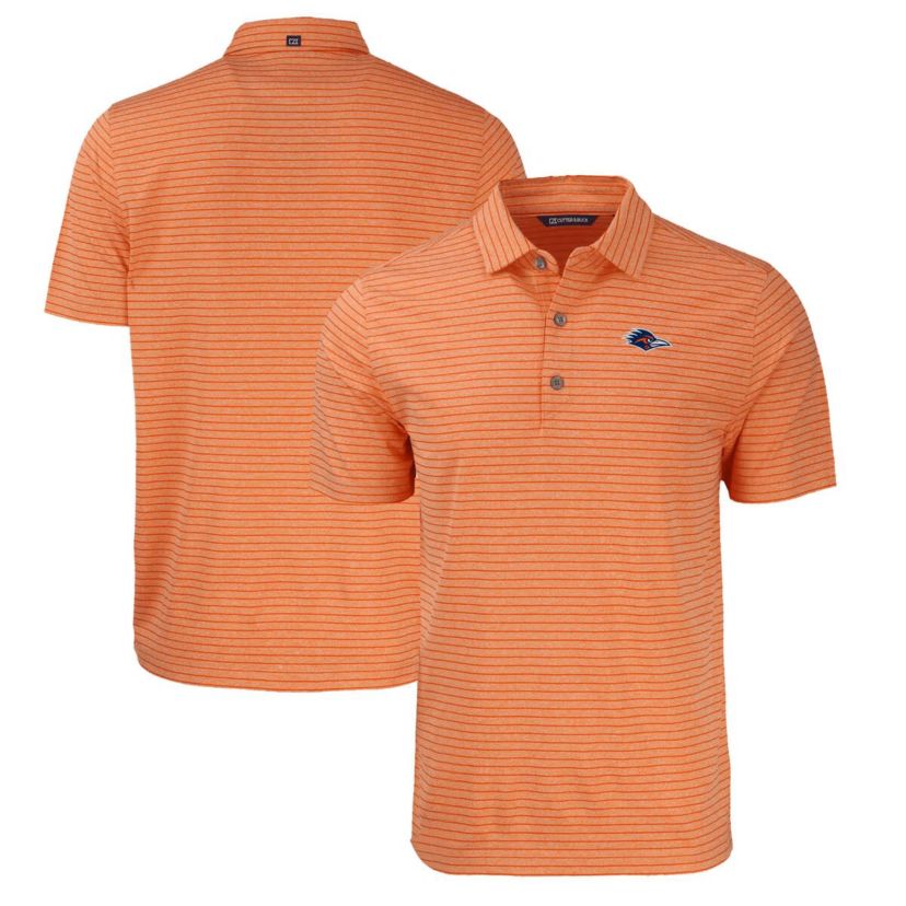 NCAA UTSA Roadrunners Forge Eco ed Stripe Stretch Recycled Polo