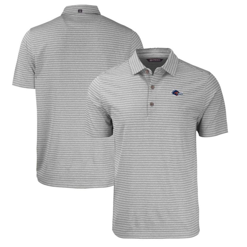 NCAA UTSA Roadrunners Forge Eco ed Stripe Stretch Recycled Polo