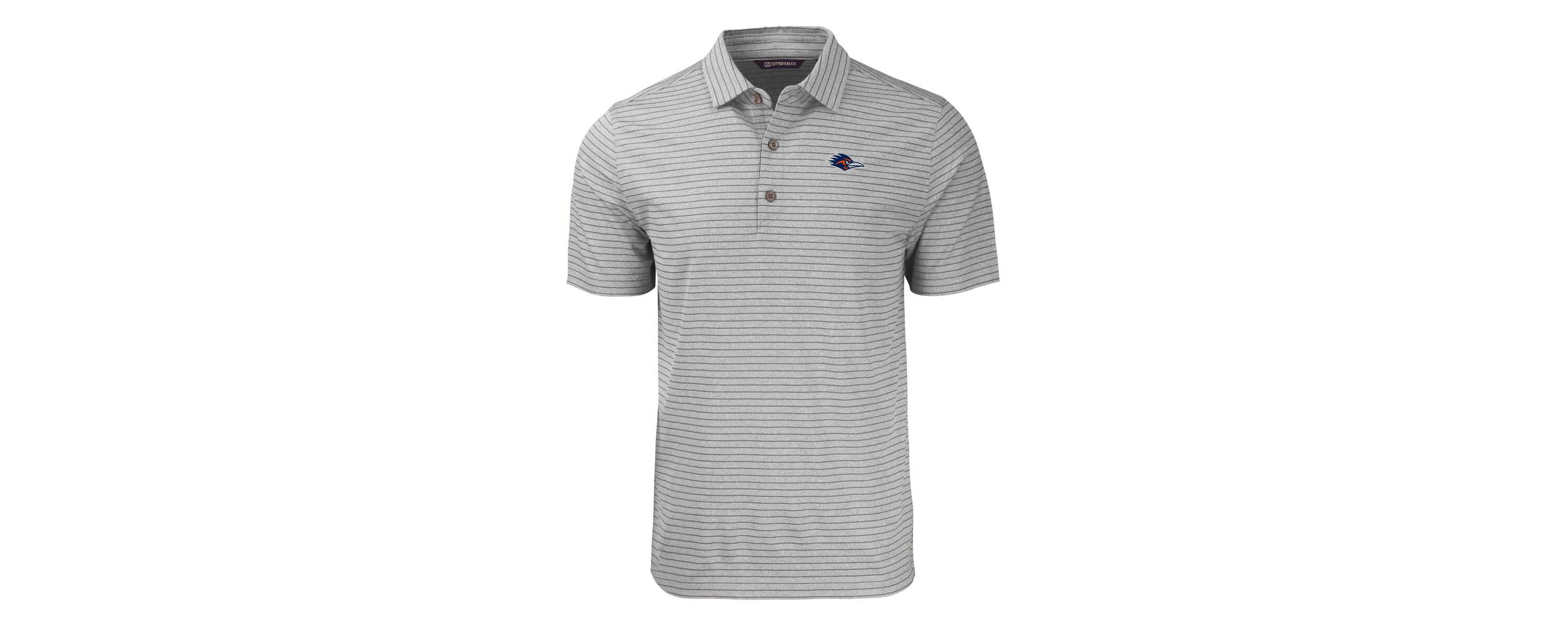 NCAA UTSA Roadrunners Forge Eco ed Stripe Stretch Recycled Polo