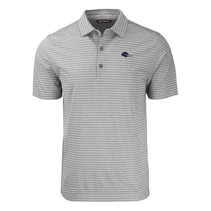 NCAA UTSA Roadrunners Forge Eco ed Stripe Stretch Recycled Polo