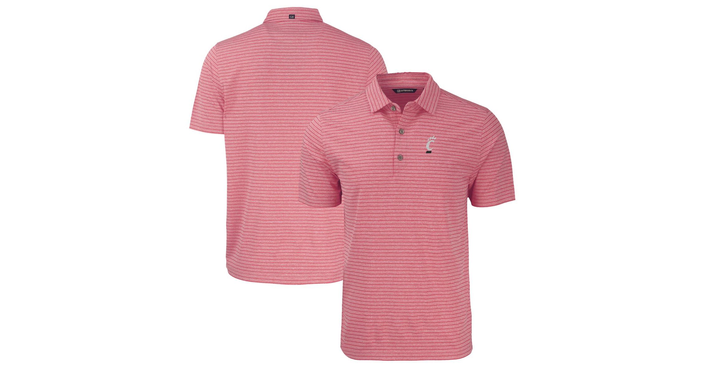 NCAA Cincinnati Bearcats Forge Eco ed Stripe Stretch Recycled Polo