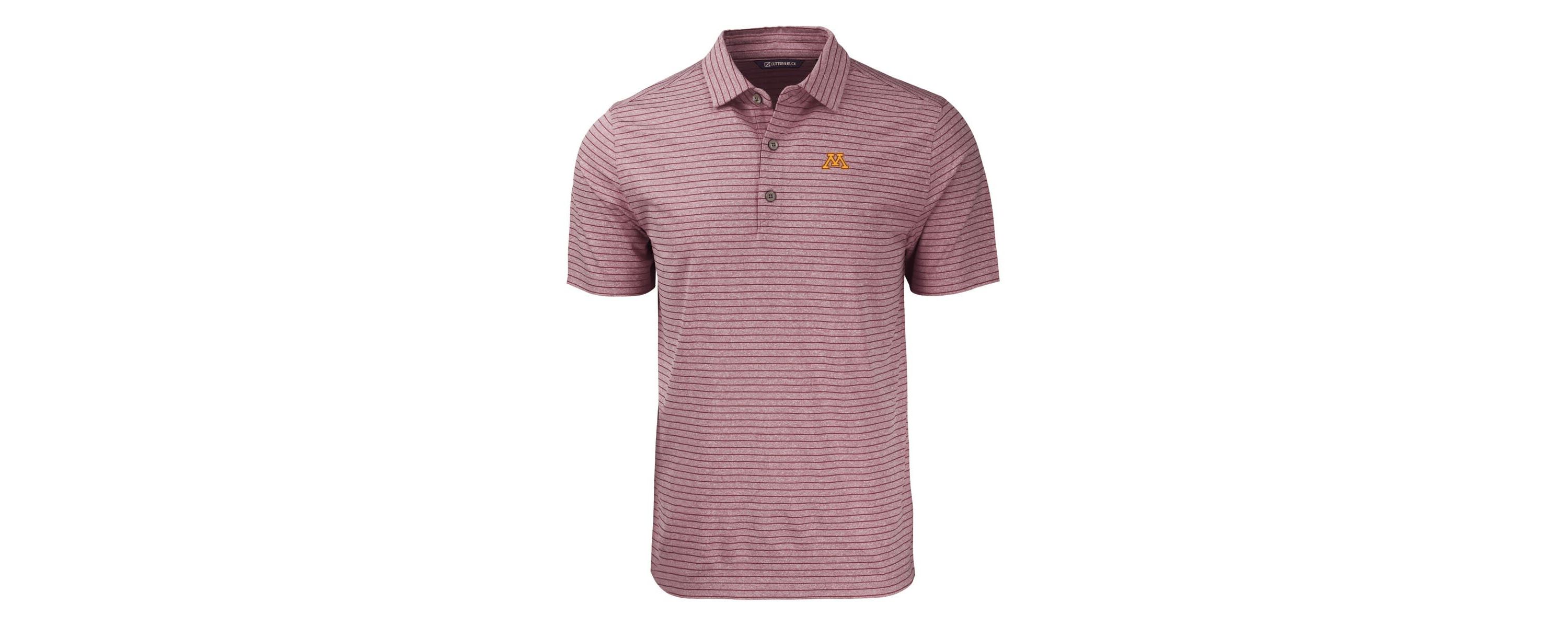 NCAA Minnesota Golden Gophers Forge Eco ed Stripe Stretch Recycled Polo