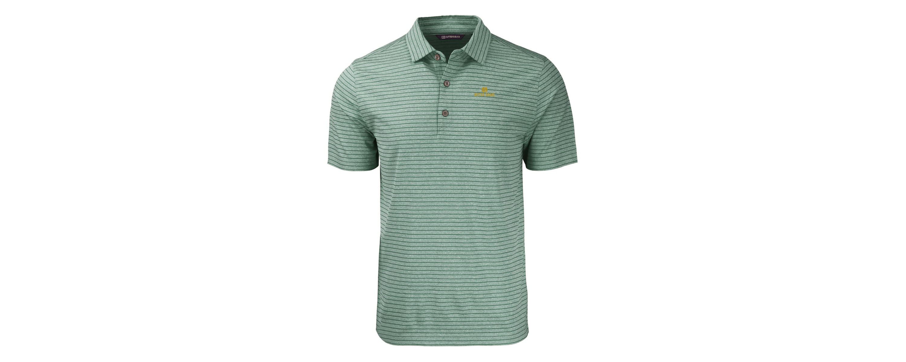 NCAA Notre Dame Fighting Irish Forge Eco ed Stripe Stretch Recycled Polo