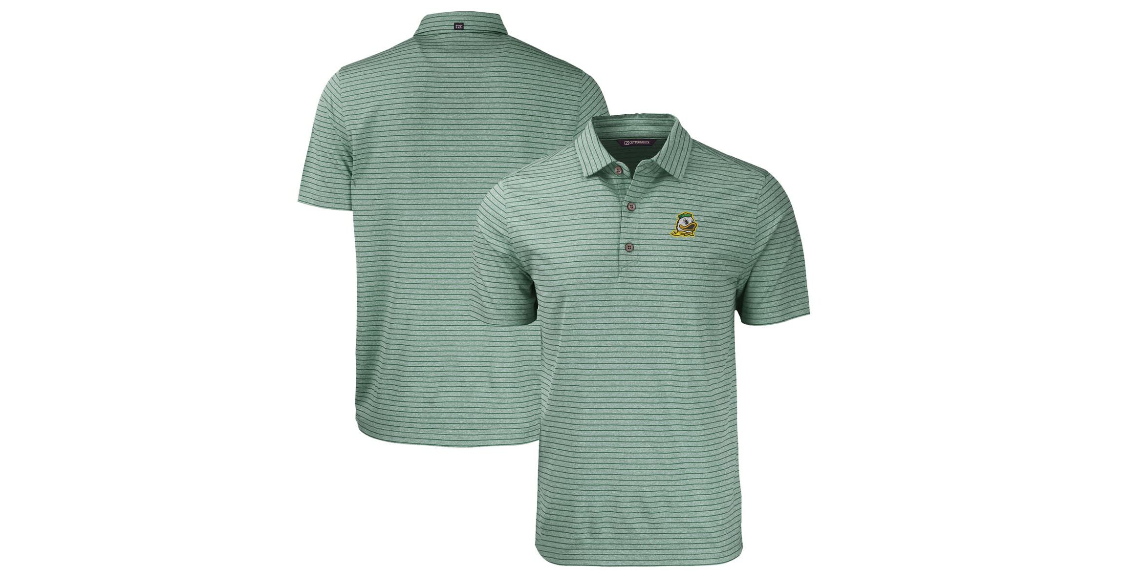 NCAA Oregon Ducks Forge Eco ed Stripe Stretch Recycled Polo