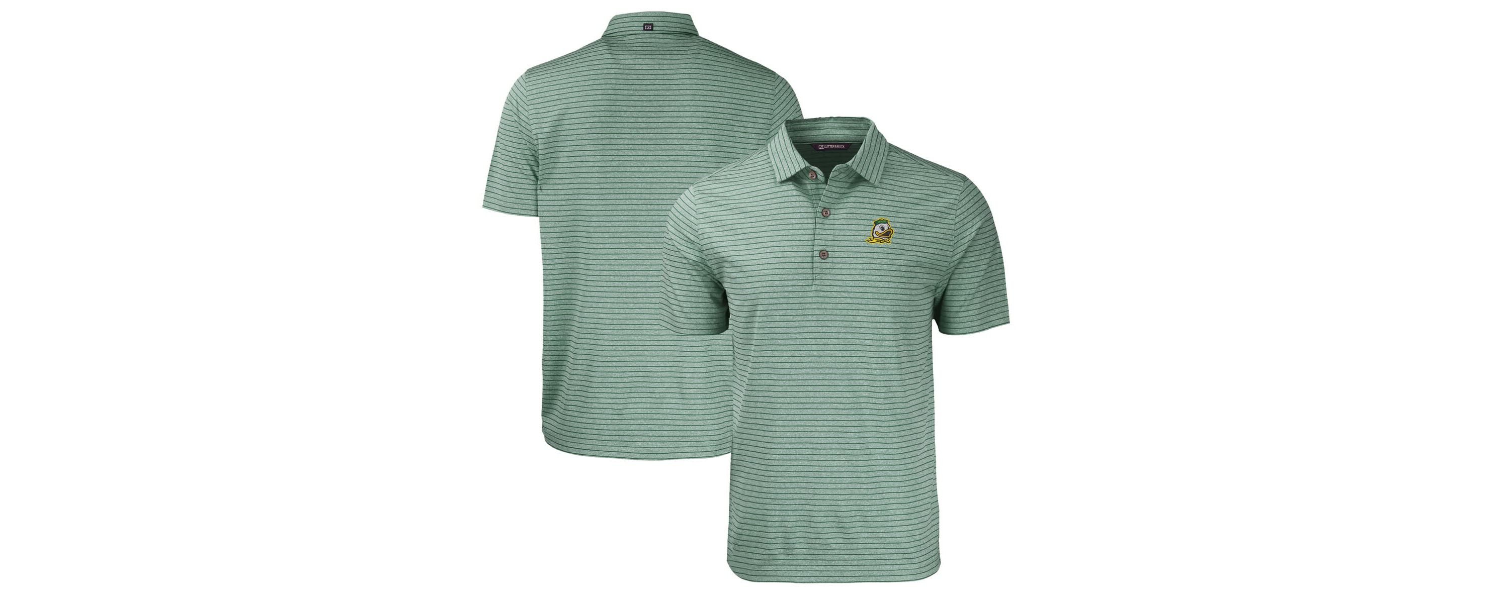 NCAA Oregon Ducks Forge Eco ed Stripe Stretch Recycled Polo