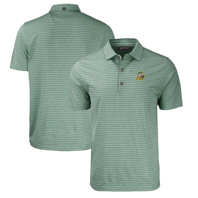 NCAA Oregon Ducks Forge Eco ed Stripe Stretch Recycled Polo