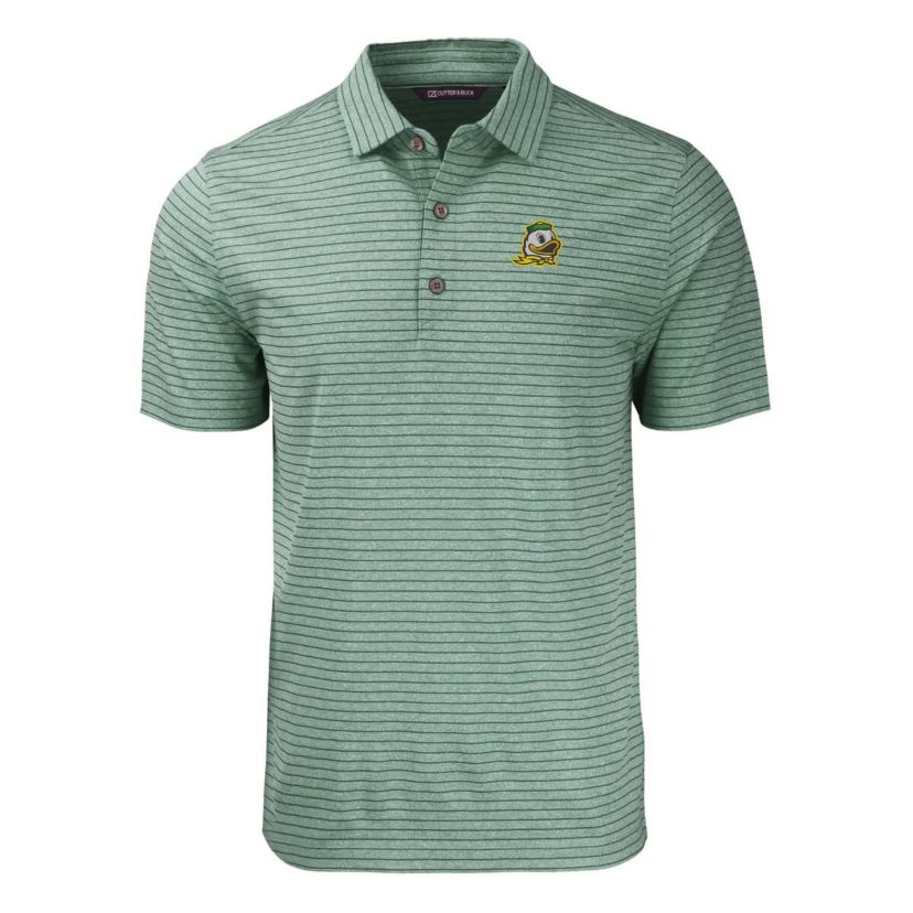 NCAA Oregon Ducks Forge Eco ed Stripe Stretch Recycled Polo