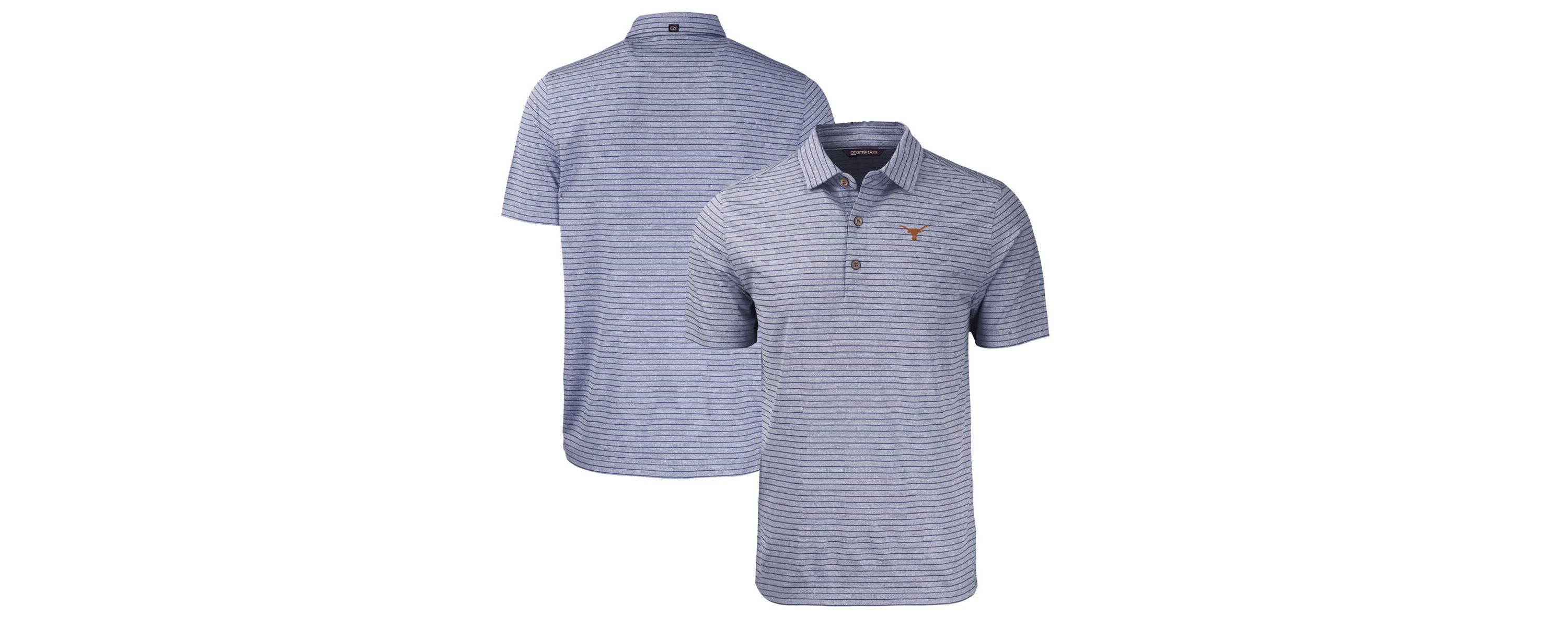 NCAA Texas Longhorns Forge Eco ed Stripe Stretch Recycled Polo