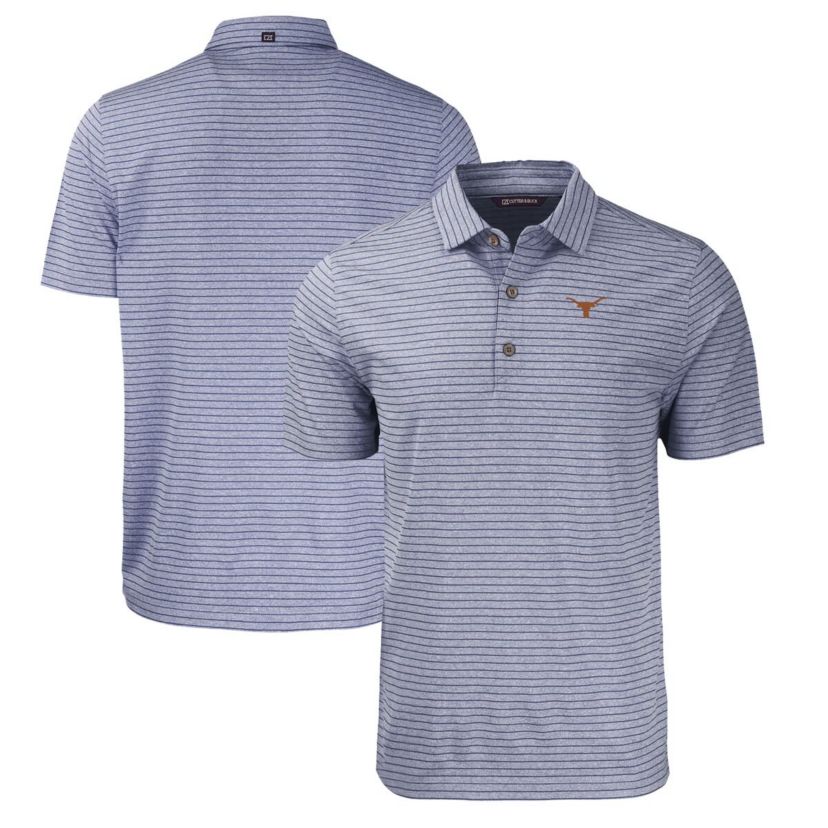 NCAA Texas Longhorns Forge Eco ed Stripe Stretch Recycled Polo