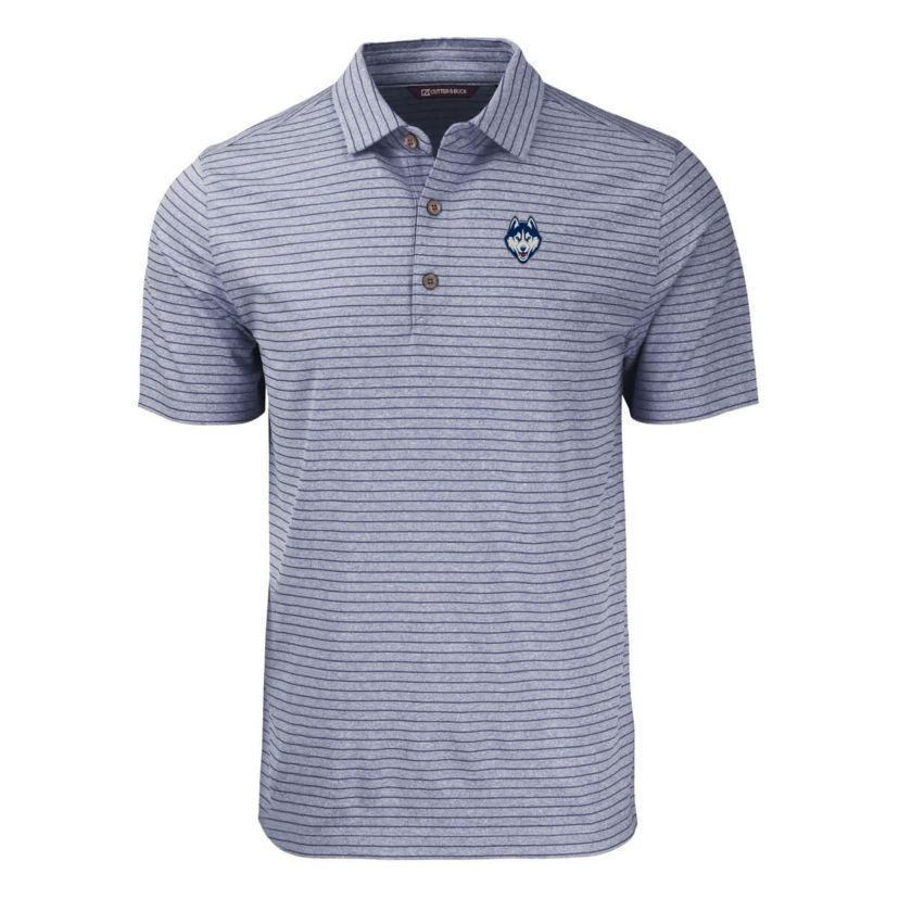 Connecticut Huskies NCAA UConn Huskies Forge Eco ed Stripe Stretch Recycled Polo
