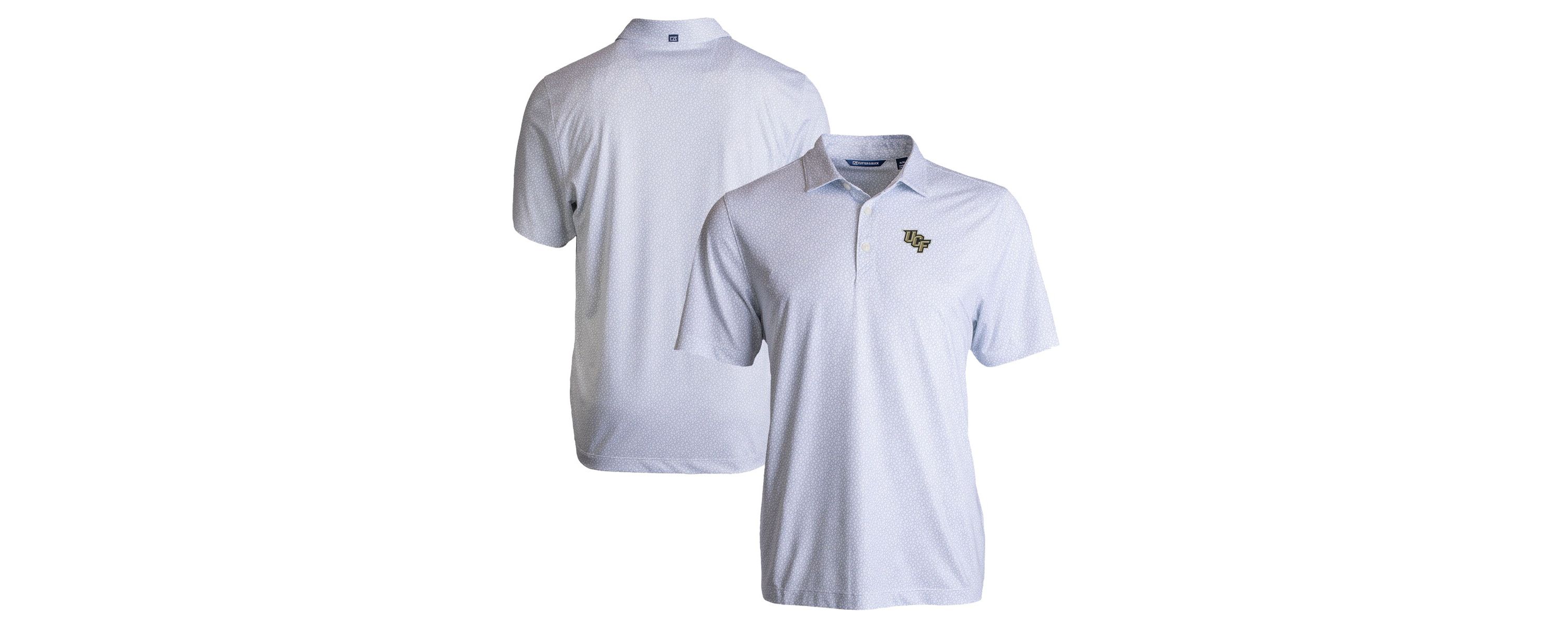 NCAA UCF Knights Pike Eco Pebble Print Stretch Recycled Polo