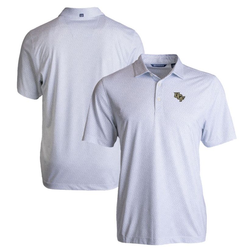 NCAA UCF Knights Pike Eco Pebble Print Stretch Recycled Polo