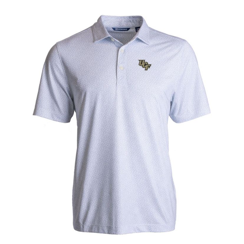 NCAA UCF Knights Pike Eco Pebble Print Stretch Recycled Polo