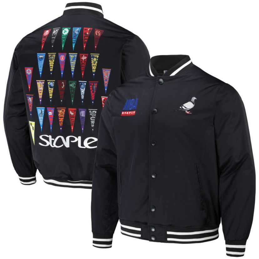 Multi-Team NBA NBA x All Teams Pennant Woven Full-Snap Jacket