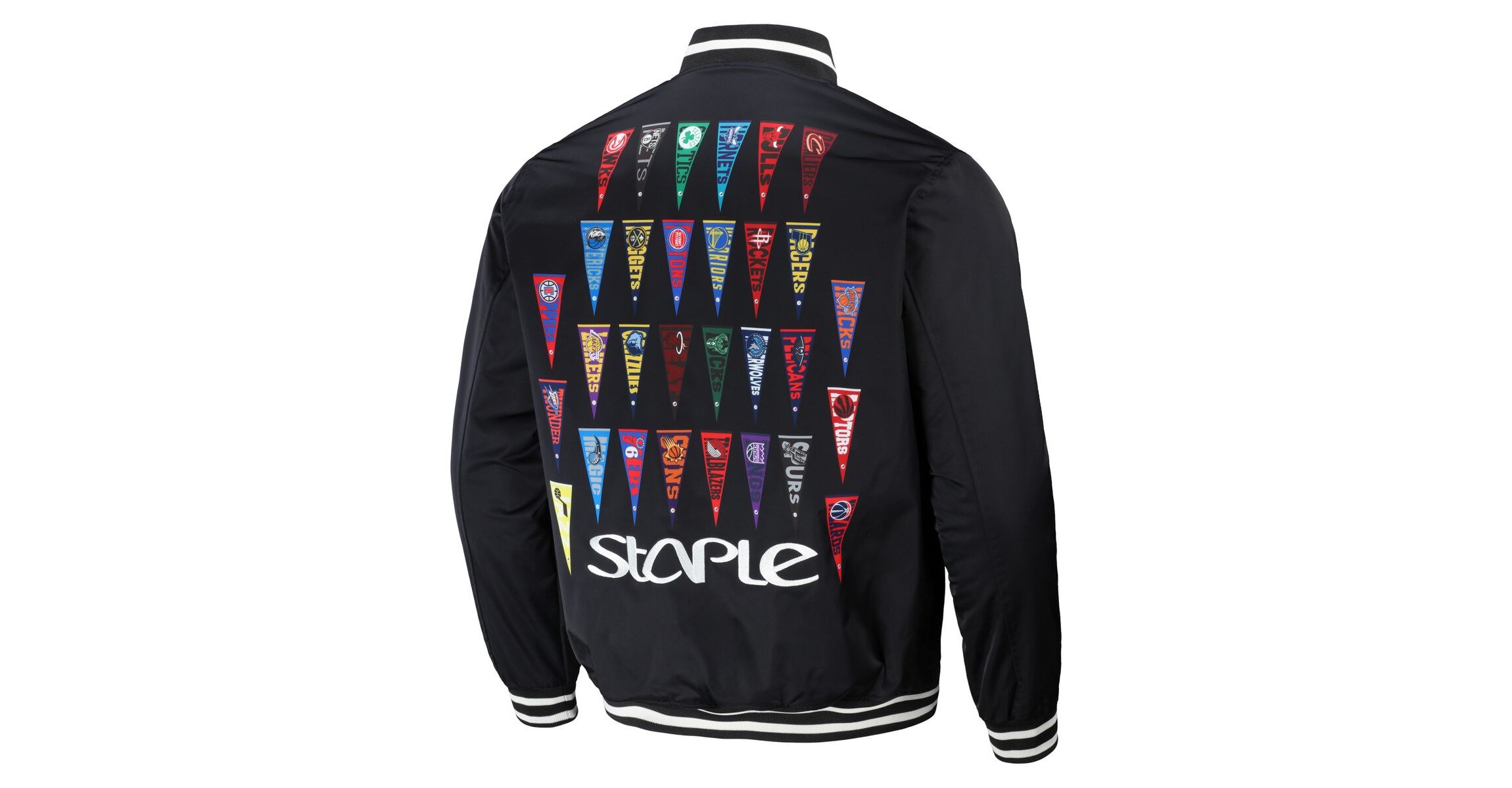 Multi-Team NBA NBA x All Teams Pennant Woven Full-Snap Jacket