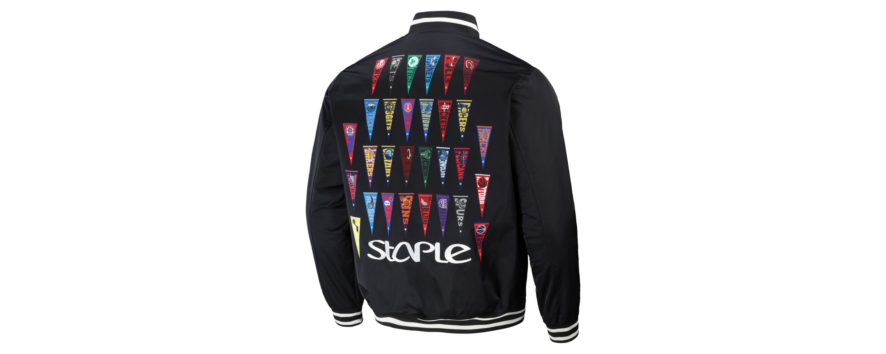 Multi-Team NBA NBA x All Teams Pennant Woven Full-Snap Jacket