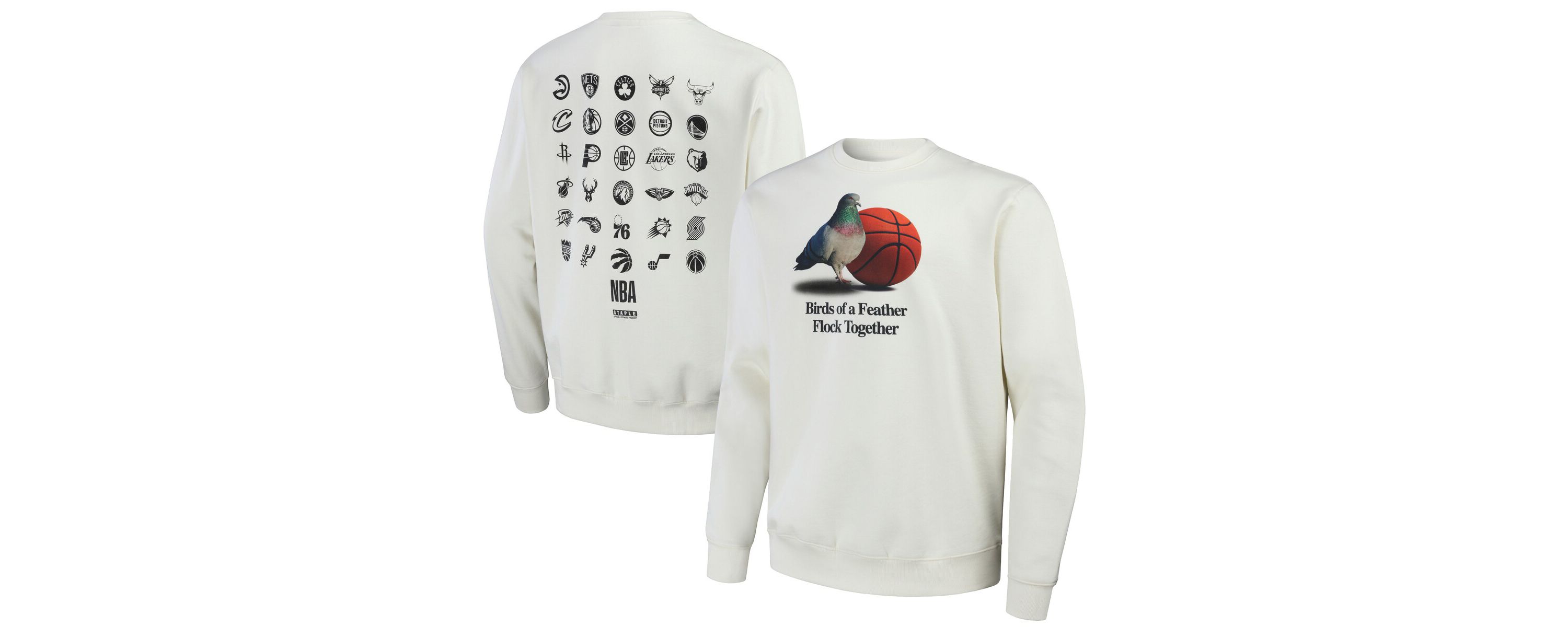 Multi-Team NBA NBA x All Teams Birds of a Feather Crew Sweatshirt