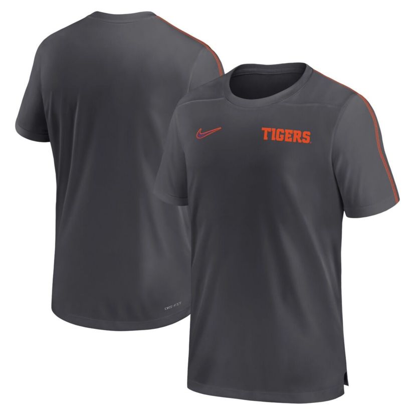 NCAA Nike Clemson Tigers 2024 Sideline Coach Performance Top
