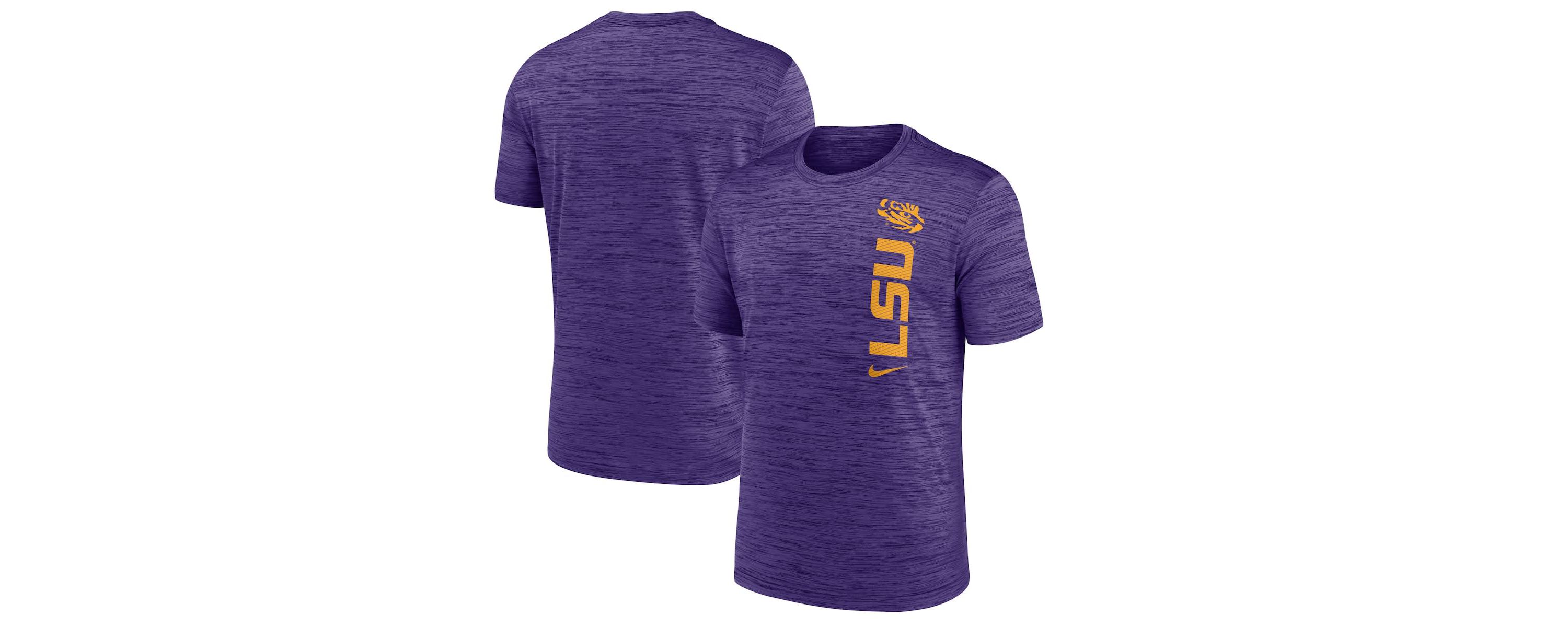 NCAA Nike LSU Tigers 2024 Sideline Velocity Dri-FIT T-Shirt