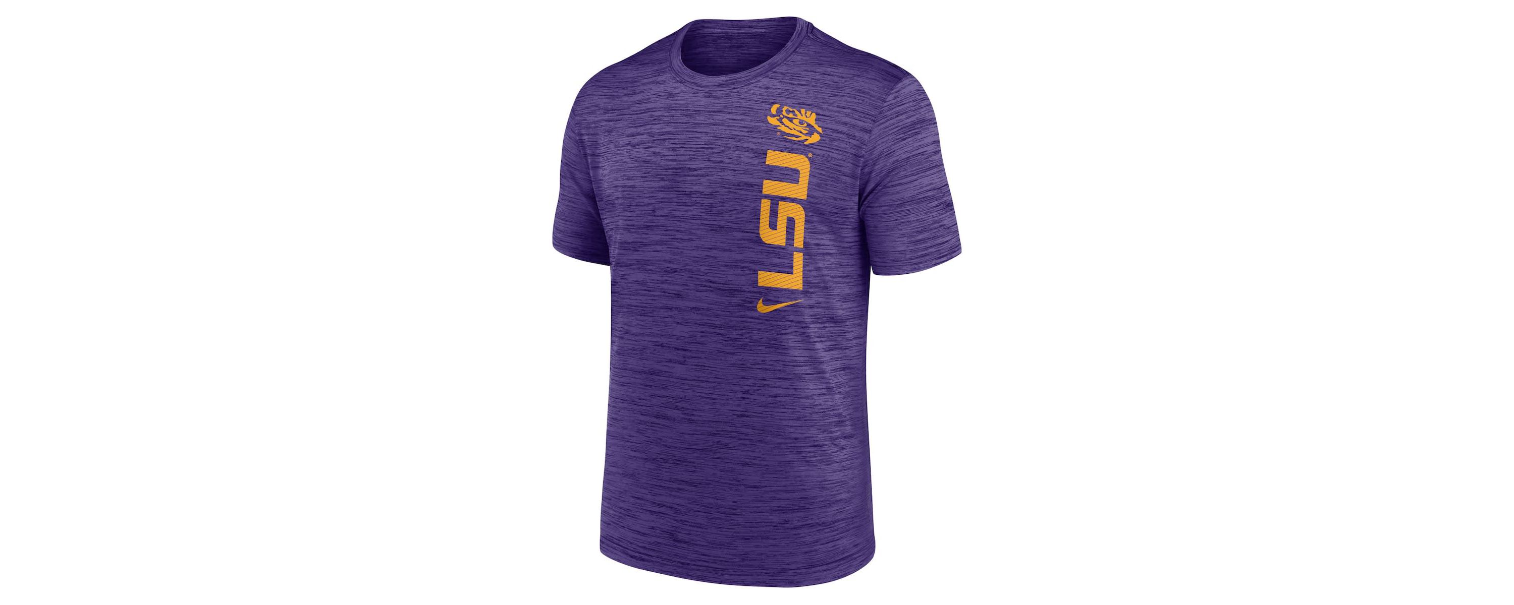 NCAA Nike LSU Tigers 2024 Sideline Velocity Dri-FIT T-Shirt