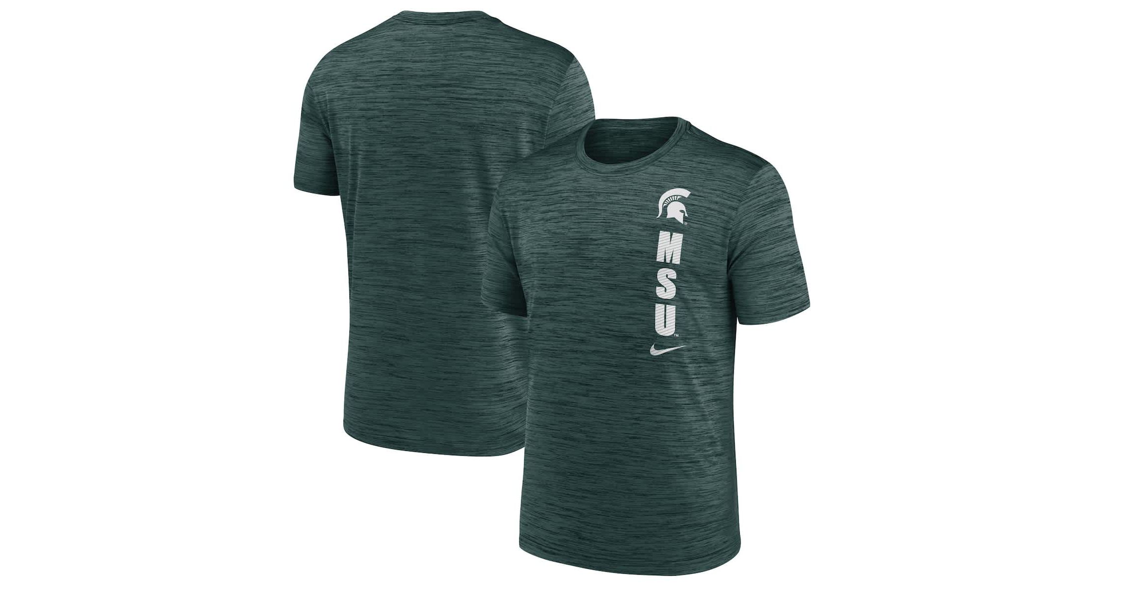NCAA Nike Michigan State Spartans 2024 Sideline Velocity Dri-FIT T-Shirt