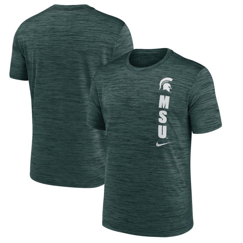 NCAA Nike Michigan State Spartans 2024 Sideline Velocity Dri-FIT T-Shirt