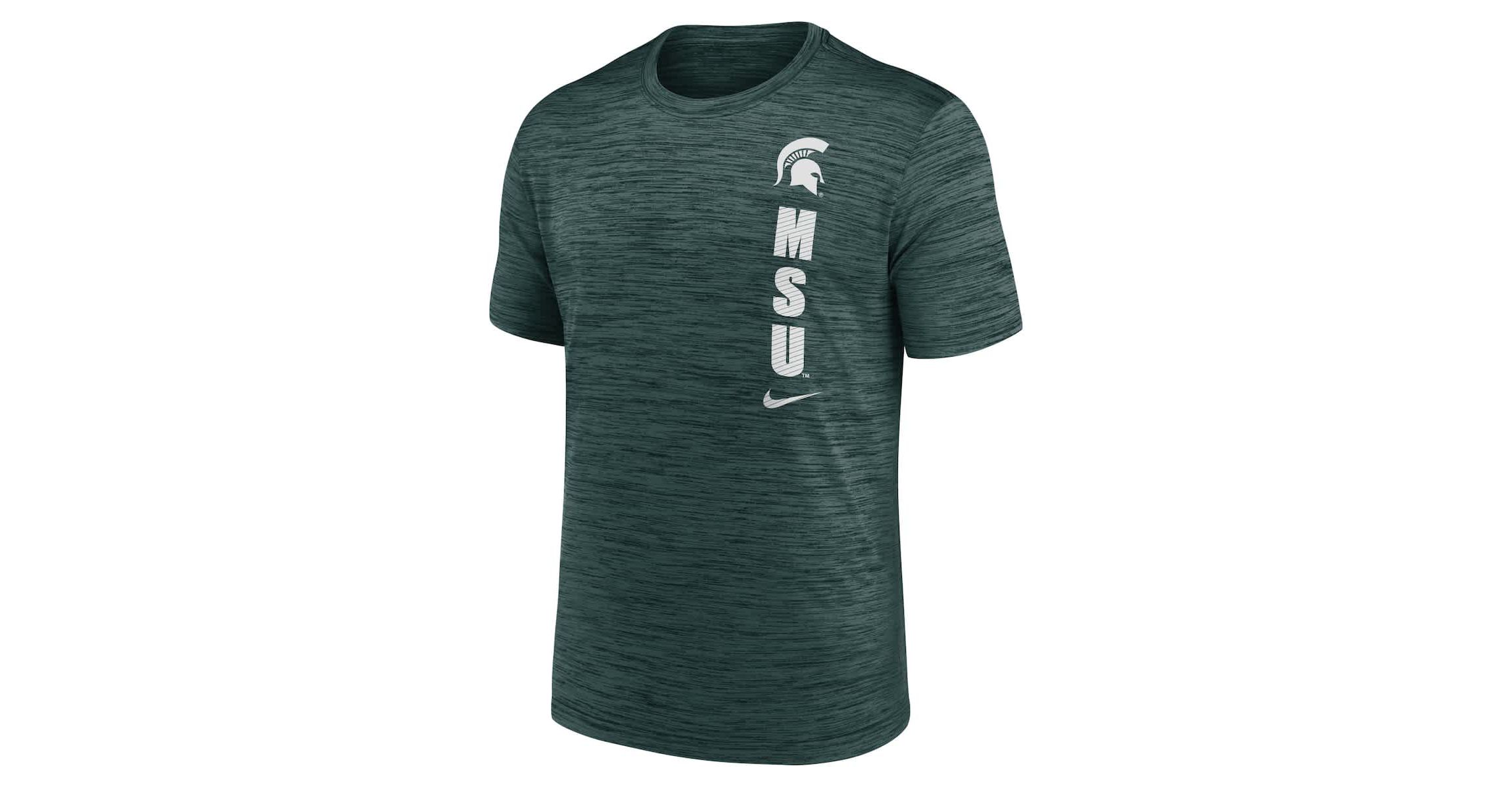 NCAA Nike Michigan State Spartans 2024 Sideline Velocity Dri-FIT T-Shirt