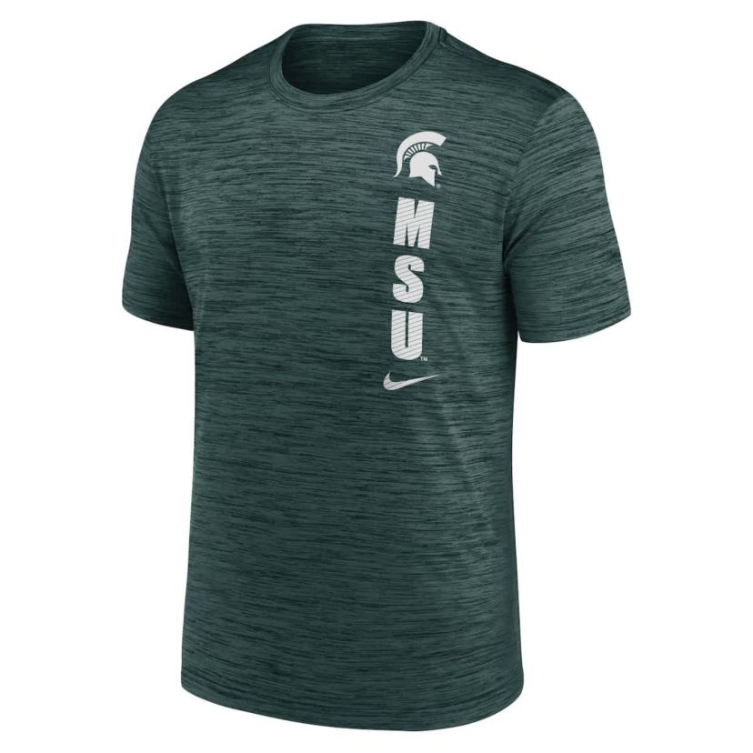 NCAA Nike Michigan State Spartans 2024 Sideline Velocity Dri-FIT T-Shirt