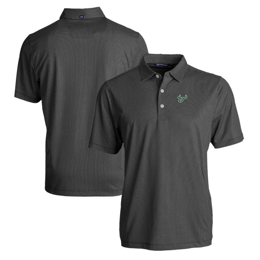 NCAA South Florida Bulls Pike Eco Symmetry Print Stretch Recycled Polo
