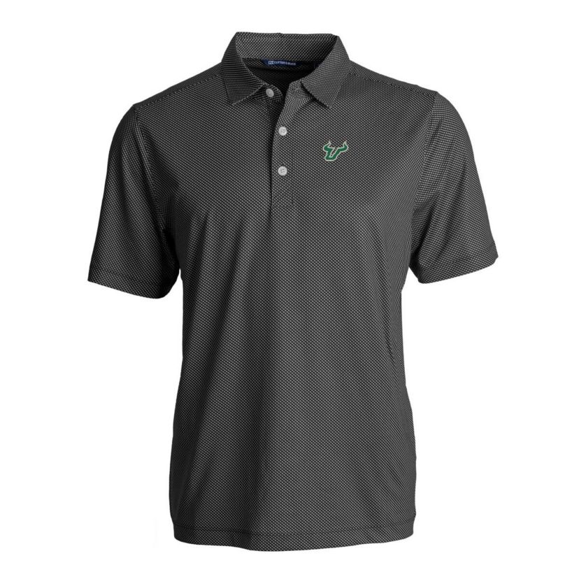 NCAA South Florida Bulls Pike Eco Symmetry Print Stretch Recycled Polo