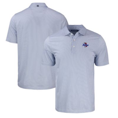 Cutter & Buck Men's NCAA Tulsa Golden Hurricane Pike Eco Symmetry Print Stretch Recycled Polo