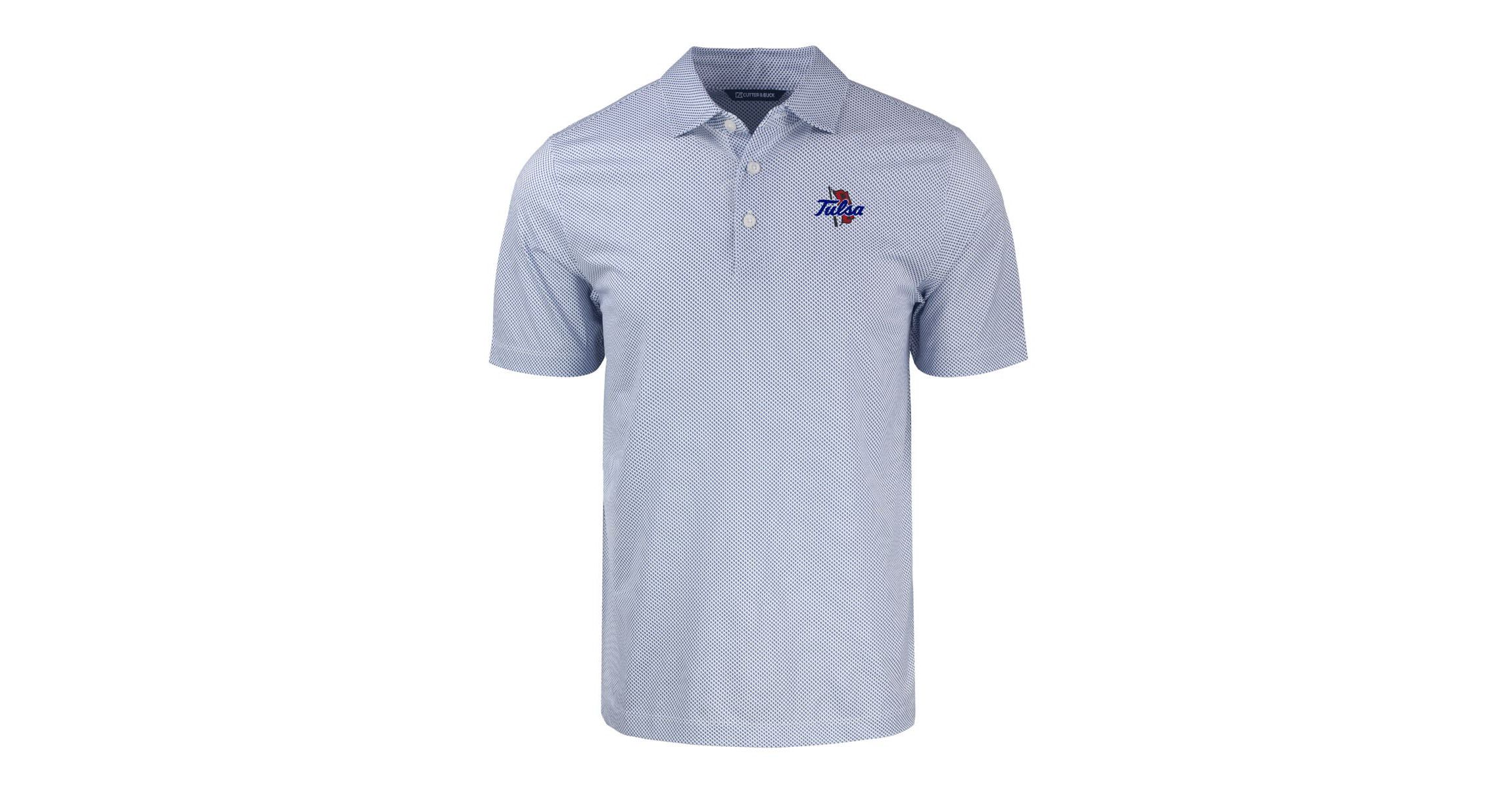 NCAA Tulsa Golden Hurricane Pike Eco Symmetry Print Stretch Recycled Polo