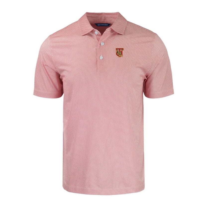 NCAA Tuskegee Golden Tigers Pike Eco Symmetry Print Stretch Recycled Polo