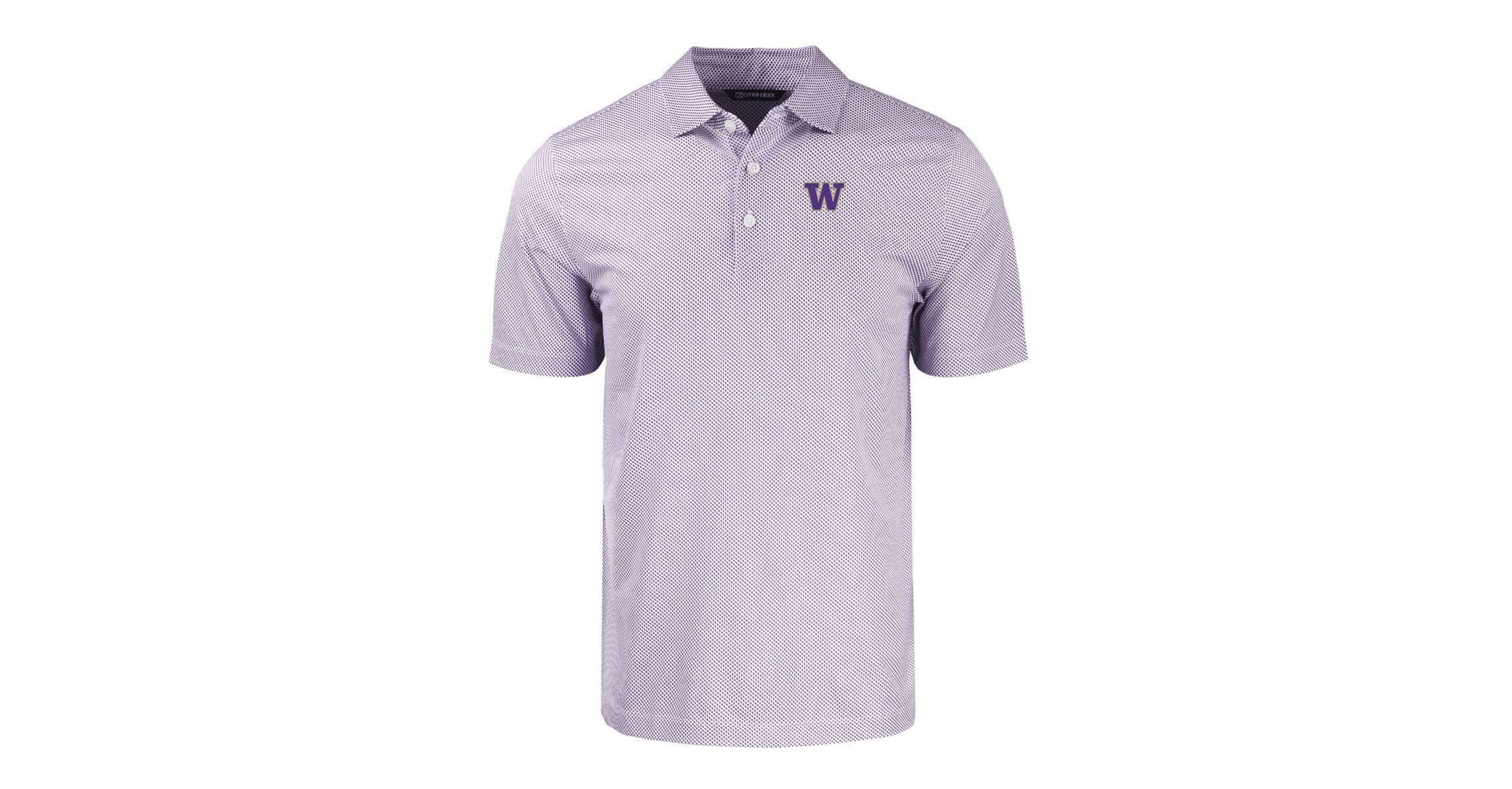 NCAA Washington Huskies Pike Eco Symmetry Print Stretch Recycled Polo