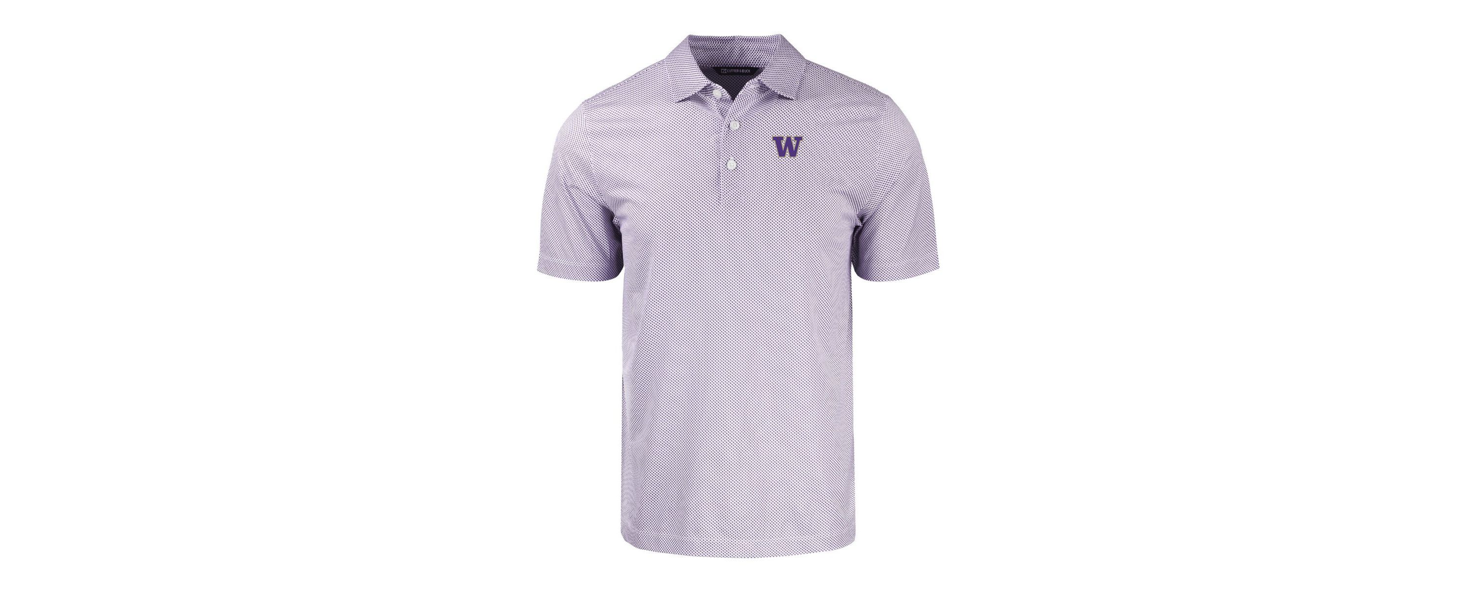 NCAA Washington Huskies Pike Eco Symmetry Print Stretch Recycled Polo