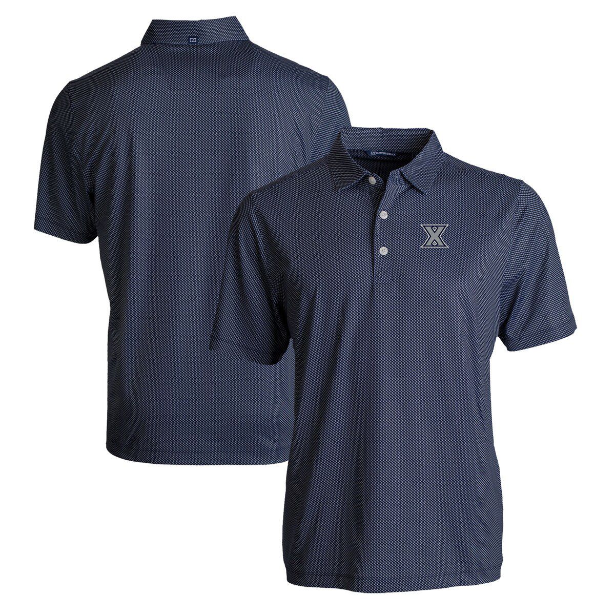 NCAA Xavier Musketeers Pike Eco Symmetry Print Stretch Recycled Polo