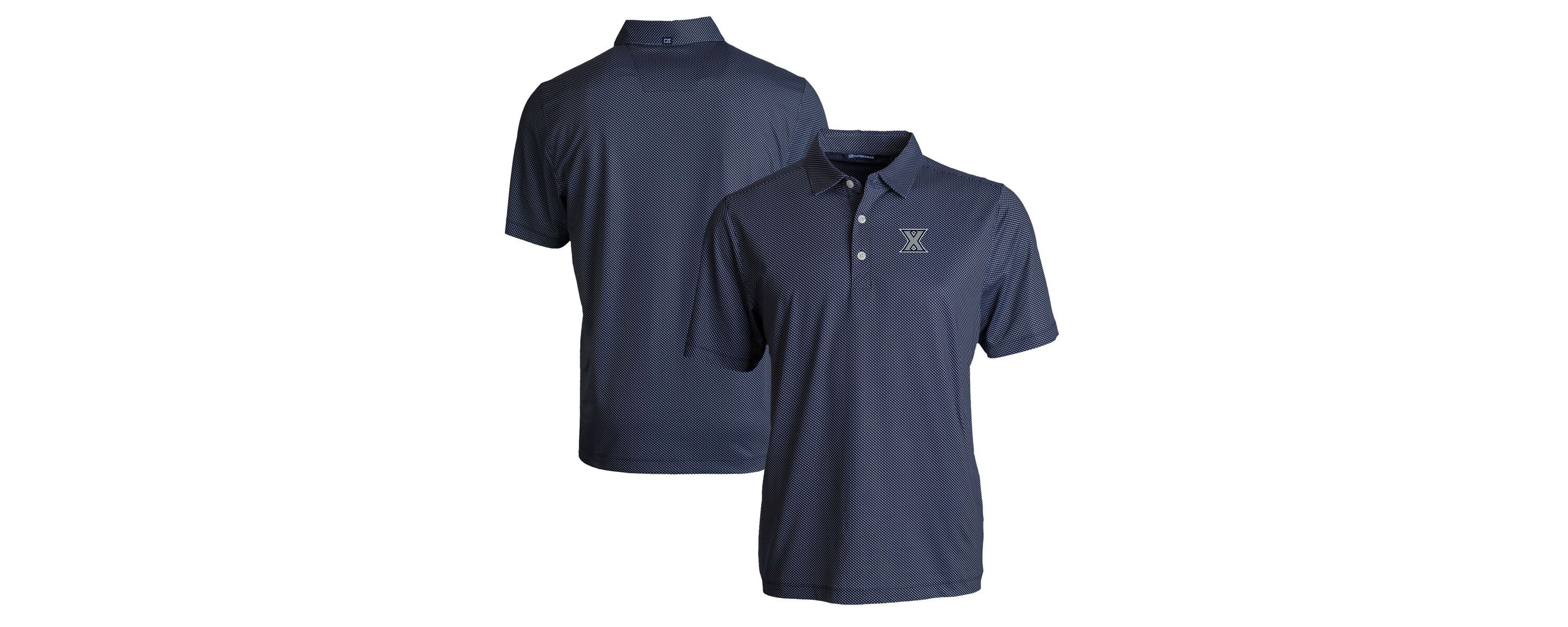 NCAA Xavier Musketeers Pike Eco Symmetry Print Stretch Recycled Polo