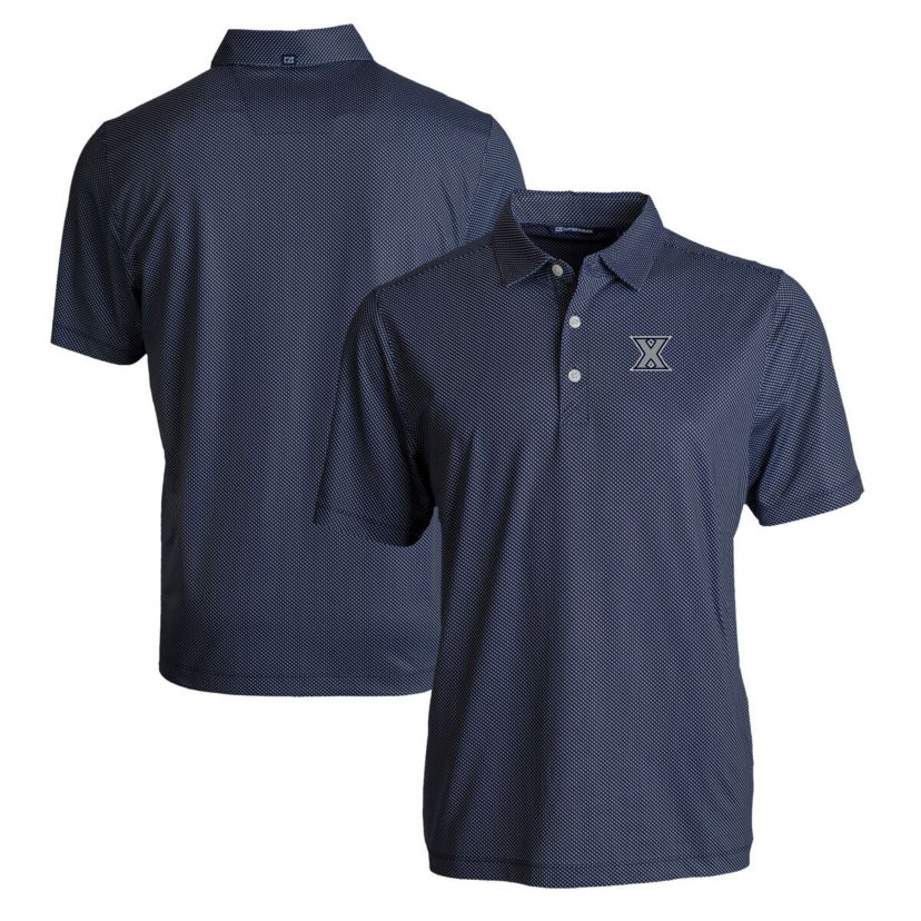 NCAA Xavier Musketeers Pike Eco Symmetry Print Stretch Recycled Polo