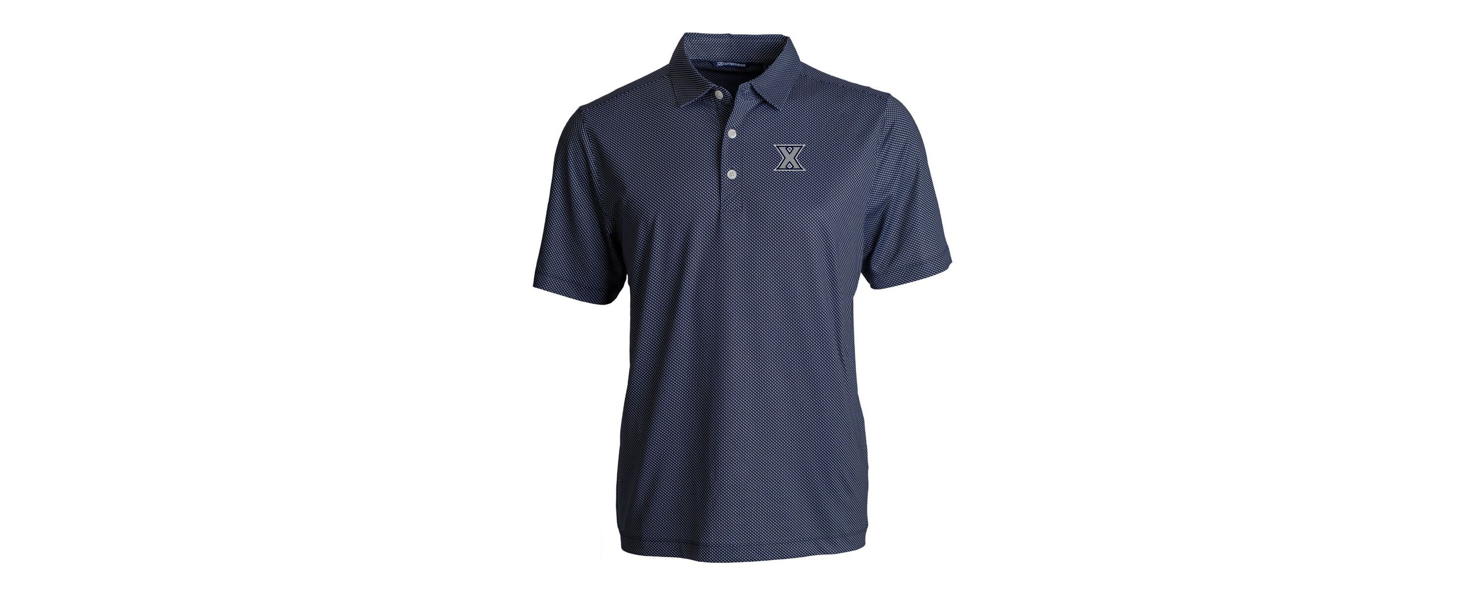 NCAA Xavier Musketeers Pike Eco Symmetry Print Stretch Recycled Polo
